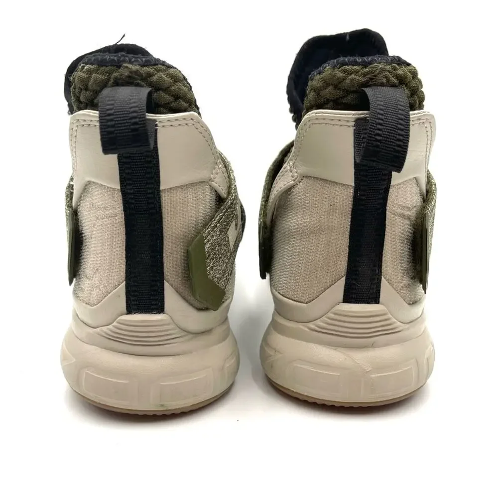NIKE LeBron Soldier XII EP Olive Canvas High Cut A02609-300 size 7.5 basketball
